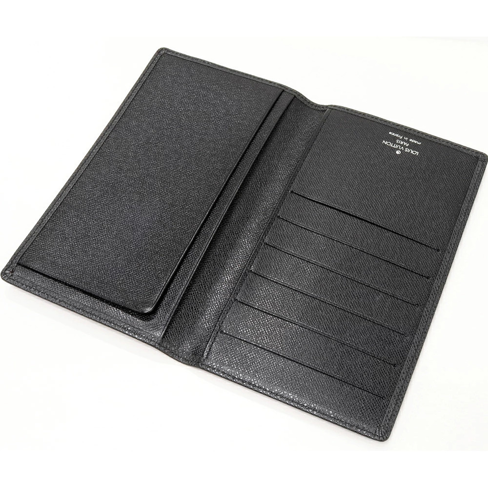 Louis Vuitton Long Wallet without coin wallet purse Taiga Ardoise Porte - Picture 3 of 5